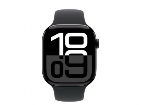 Смарт-часы Apple Watch Series 10 GPS + Cellular 42mm Jet Black Alu. Case w. Black Sport Band - M/L (MWX73)