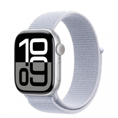 Смарт-годинник Apple Watch Series 10 GPS + Cellular 46mm Silver Aluminum Case w. Blue Cloud S. Loop (MWY23)