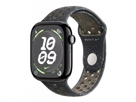 Смарт-годинник Apple Watch Series 10 GPS 46mm Jet Black Aluminum (MWX13) + Midnight Nike Sport Band M/L (MYL73)  Фото №0