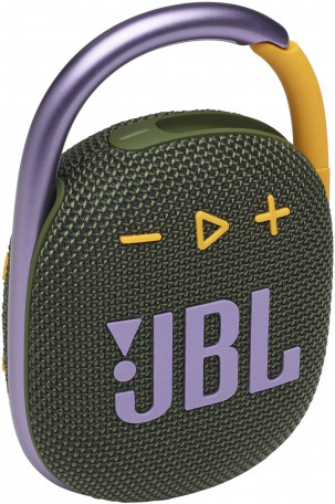 Портативные колонки JBL Clip 4 Green (JBLCLIP4GRN)  Фото №1