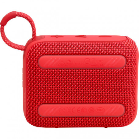 Портативная колонка JBL Go 4 Red (JBLGO4RED)  Фото №1