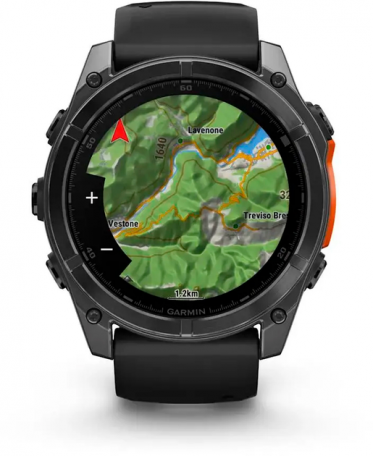 Спортивные часы Garmin Fenix ??8 51mm AMOLED Slate Gray with Black Silicone Band (010-02905-00)  Фото №7