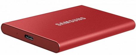 SSD накопичувач Samsung T7 500 GB Red (MU-PC500R/WW)  Фото №4