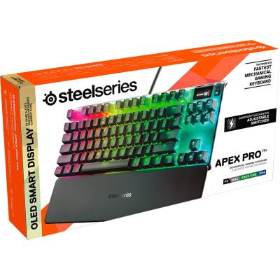 Клавіатура SteelSeries Apex Pro TKL RGB OmniPoint Switches Black (64734)  Фото №2