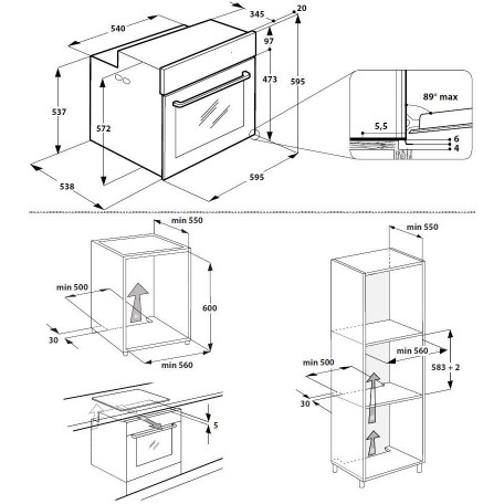 Духовка электрическая Whirlpool AKZM 8480 NB  Фото №3