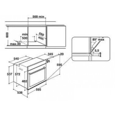 Духовка электрическая Hotpoint-Ariston FI6 861 SH BL HA  Фото №0