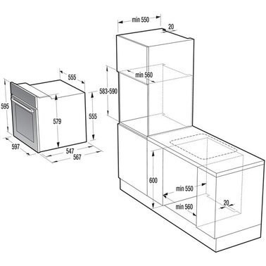 Духовка электрическая Gorenje BA737EX  Фото №0