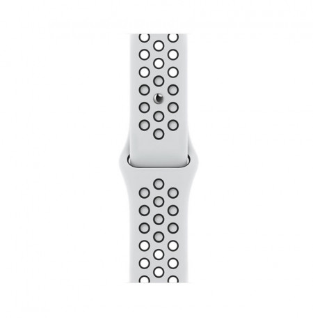 Смарт-годинник Apple Watch Nike Series 7 GPS 41mm Starlight Aluminum Case w. Pure Platinum/Black Nik  Фото №1