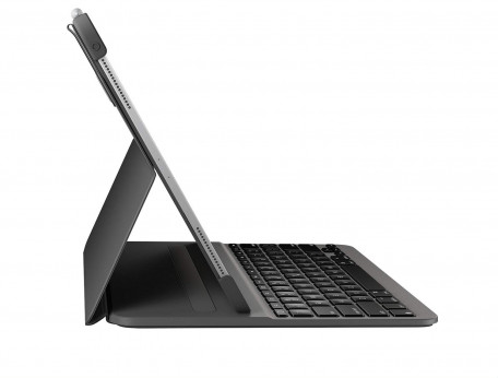 Чехол-клавиатура для планшета Logitech Slim Folio Case with Integrated Bluetooth Keyboard Carbon Black iPad Pro 12.9 2020/2018 (920-009710)  Фото №3