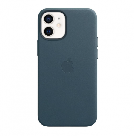 Чохол для смартфону Apple iPhone 12 mini Leather Case with MagSafe - Baltic Blue (MHK83)  Фото №0