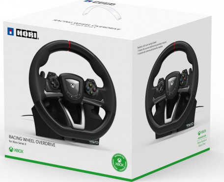 Комплект (кермо, педалі) Hori Racing Wheel Overdrive Designed for Xbox Series X/S/PC (AB04-001U)  Фото №2