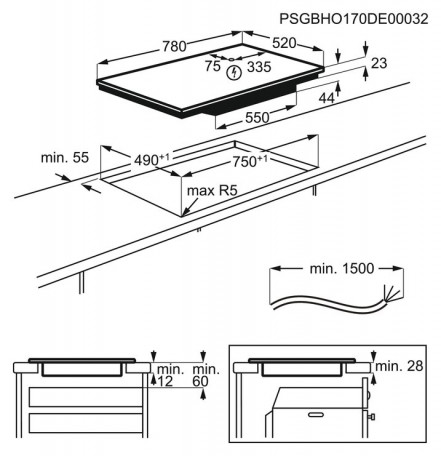 Варочная поверхность электрическая AEG IAE84851FB  Фото №6