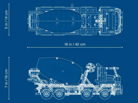 Блоковий конструктор LEGO Technic Автобетоносмеситель (42112)  Фото №7