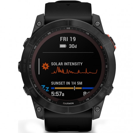 Смарт-часы Garmin Fenix 7X Solar Slate Gray with Black Band (010-02541-00/01) 