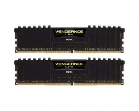 Память для настольных компьютеров Corsair 16 GB (2x8GB) DDR4 3200 MHz Vengeance LPX Black (CMK16GX4M2Z3200C16)  Фото №0