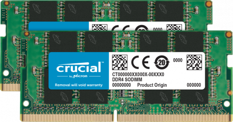 Пам&#039;ять для ноутбука Crucial RAM 32GB Kit (2x16GB) DDR4 3200MHz CL22 (or 2933MHz or 2666MHz) CT2K16G