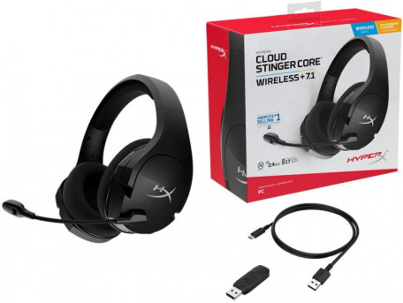 Компьютерная гарнитура HyperX Cloud Stinger Core Wireless Gaming Headset + 7.1 (HHSS1C-BA-BK)  Фото №6