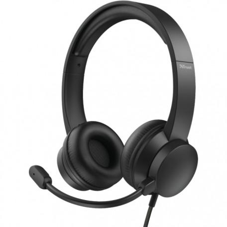 Компьютерная гарнитура Trust Rydo On-Ear USB Black (24133)