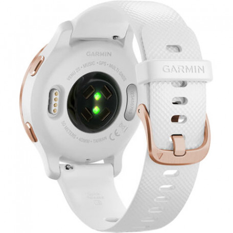 Смарт-годинник Garmin Venu 2S Rose Gold Bezel with White Case and Silicone Band (010-02429-13)  Фото №5