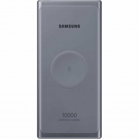 Внешний аккмулятор (павербанк) Samsung Wireless 10000 mAh Grey (EB-U3300XJEGEU)  Фото №2