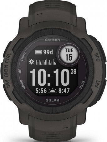 Смарт-часы Garmin Instinct 2 Solar Graphite (010-02627-10)  Фото №0