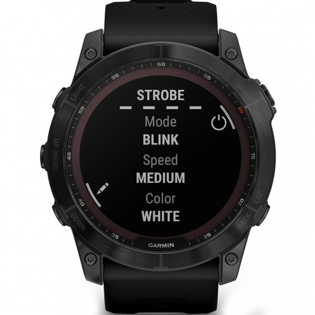 Смарт-часы Garmin Fenix 7X Sapphire S. Black DLC Titanium w. Black Band (010-02541-22/23)