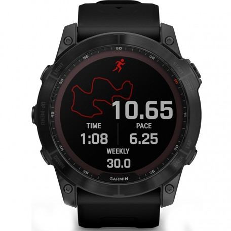 Смарт-часы Garmin Fenix 7X Sapphire S. Black DLC Titanium w. Black Band (010-02541-22/23)  Фото №1