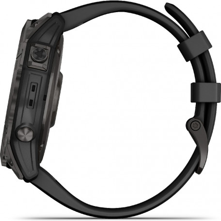 Смарт-часы Garmin Fenix 7X Sapphire S. Black DLC Titanium w. Black Band (010-02541-22/23)  Фото №4