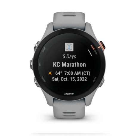 Смарт-годинник Garmin Forerunner 255S Powder Gray (010-02641-02/12)  Фото №3