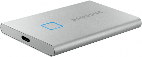 SSD накопитель Samsung T7 Touch 500 GB Silver (MU-PC500S/WW)  Фото №1