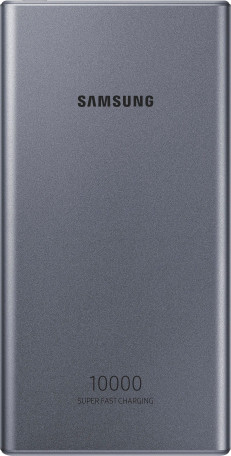 Внешний аккумулятор (павербанк) Samsung 10000mAh 25W dark grey (EB-P3300XJEGEU, EB-P3300XJRGRU)  Фото №2