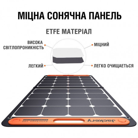 Зарядний пристрій на сонячній батареї Jackery SolarSaga 100W  Фото №1