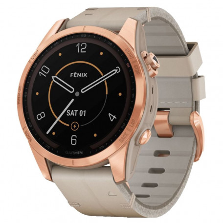 Смарт-годинник Garmin Fenix 7S Sapphire Solar Rose G. Titanium w. Limestone L. Band (010-02539-35)