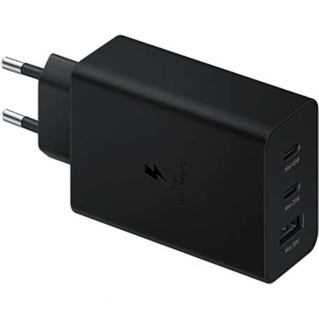 Сетевое зарядное устройство Samsung 65W Power Adapter Trio w/o cable Black (EP-T6530NBEG)