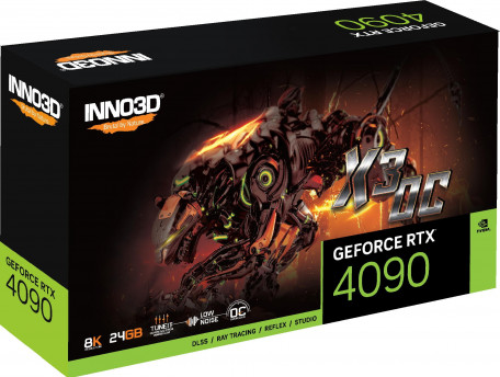 Видеокарта INNO3D GEFORCE RTX 4090 X3 OC (N40903-246XX-18332989)  Фото №3