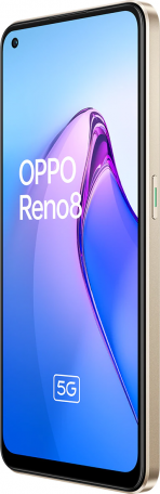 Смартфон OPPO Reno8 5G 8/256GB Shimmer Gold (Global EU)  Фото №2