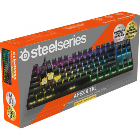 Клавіатура SteelSeries APEX 9 TKL (64847)  Фото №4