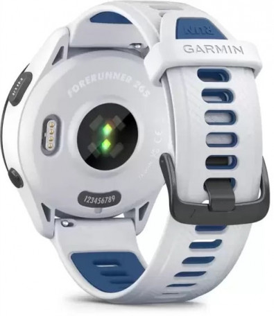 Смарт-годинник Garmin Forerunner 265 Black Bezel w. Whitestone Case and Whitestone/Tidal Blue S. Band (010-02810-01/11)  Фото №5