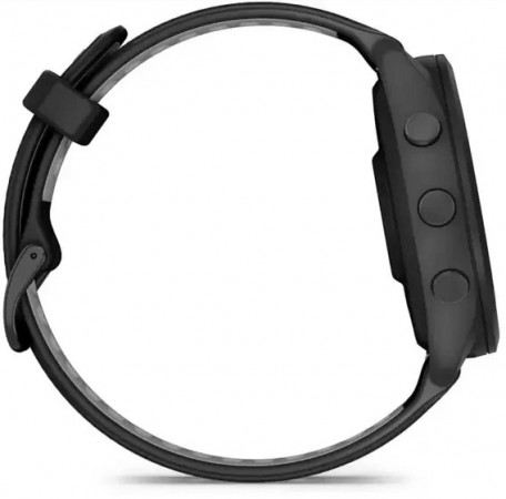 Смарт-годинник Garmin Forerunner 265 Black Bezel and Case w. Black/Powder Gray Silicone Band (010-02810-00/10)  Фото №3