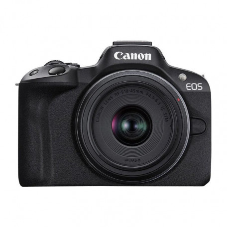 Беззеркальный фотоаппарат Canon EOS R50 kit RF-S 18-45mm IS STM + RF-S 55-210mm IS STM Black (5811C034)