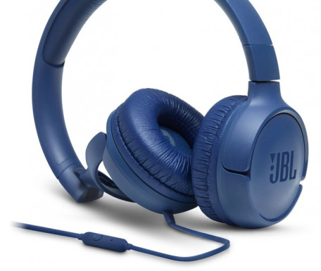 Наушники с микрофоном JBL T500 Blue (JBLT500BLU)  Фото №2