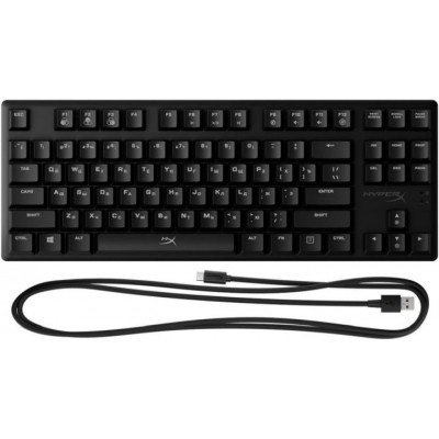 Клавіатура HyperX Alloy Origins (HX Blue switches) (HX-KB6BLX-RU, 4P5P0AX)  Фото №2