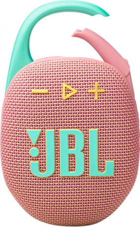 Портативна колонка JBL Clip 5 Pink (JBLCLIP5PINK)