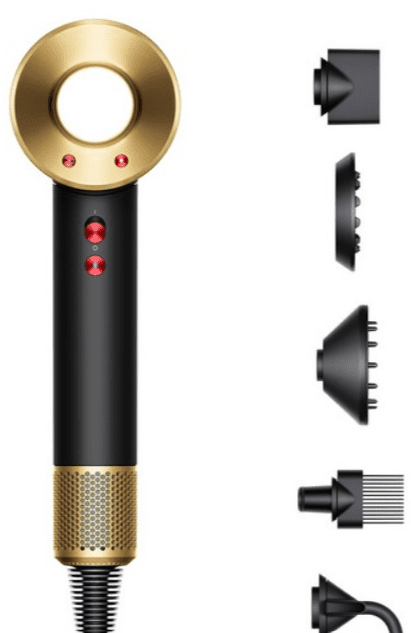 Фен Dyson HD07 Supersonic Onyx Black/Gold (533902-01)  Фото №4