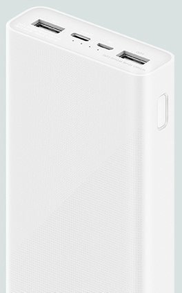 Внешний аккумулятор (павербанк) Xiaomi Mi Power Bank 3 20000mAh (VXN4258CN, PLM18ZM)  Фото №0