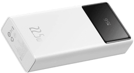 Внешний аккумулятор (павербанк) Baseus Star Lord Display 22.5W 20000 mAh White (PPXJ060002)  Фото №0