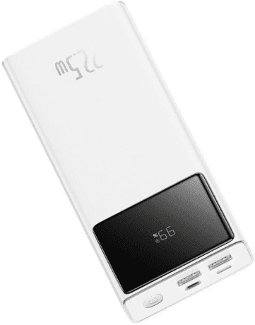 Внешний аккумулятор (павербанк) Baseus Star Lord Display 22.5W 20000 mAh White (PPXJ060002)  Фото №1