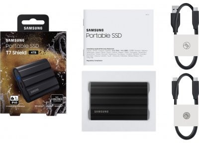 SSD накопичувач Samsung T7 Shield 4 TB Black (MU-PE4T0S)  Фото №7