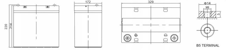 Акумулятор BlueBox 100AH 12V  Фото №0