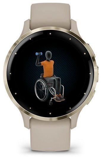 Смарт-часы Garmin Venu 3S Soft Gold S. Steel Bezel w. Французский Грей Case and S. Band (010-02785-02)  Фото №0
